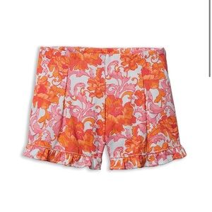 NWT Janie and Jack Floral Ruffle Hem Shorts, 6-12 Months